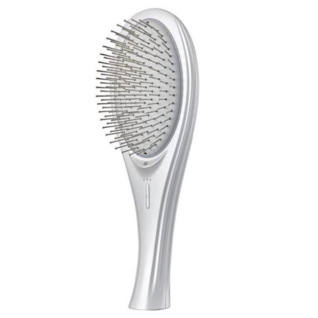 Rakuten - ウェイブウェイブ WAVEWAVE 美容機器 WH41-01-WH ホワイト EMS Brush Air クッションブラシ マイクロカレント マイナスイオン ヘアケア ヘアブラシ イオンケア 頭皮ケア 美容