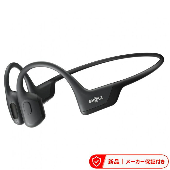 ショックス Shokz ヘッドホン・イヤホン SKZ-EP-000007 OpenRun Pro ブラック  スポーツ骨伝導イヤホン 骨伝導型 /Bluetooth対応 ヘッドフォン イヤフォン