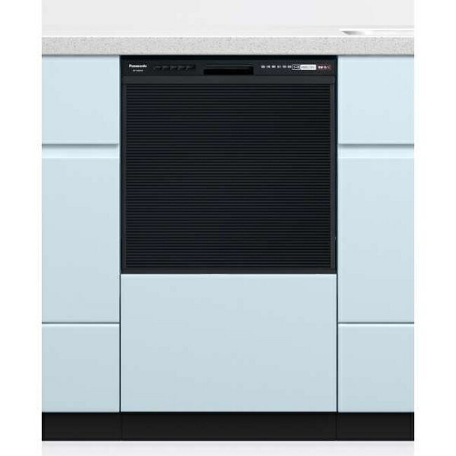 食器洗い機・乾燥機・浄水器 食洗機 食洗器 パナソニック 食器洗い乾燥機 ドアパネル型 ミドルタイプ スライドオープン ブラック NP-45RS9K