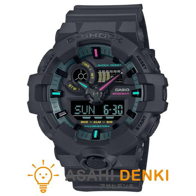 腕時計・時計 ウォッチ おしゃれ カシオ Gショック Multi Fluorescent color シリーズ CASIO G-SHOCK GA-700MF-1AJF