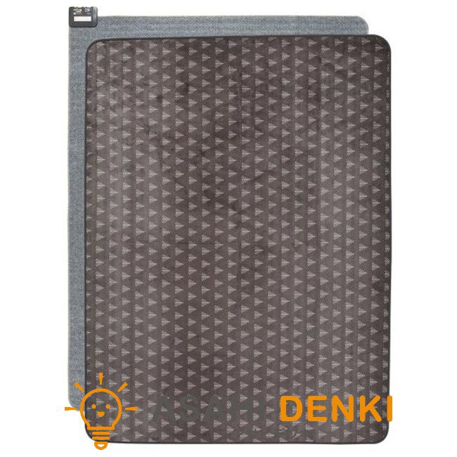 電気毛布・ひざ掛け 電気敷き毛布 電気しき毛布 ひざ掛け コウデン 3畳相当 グレー ツリー柄 暖房器具 KODEN VWU301UH-HK