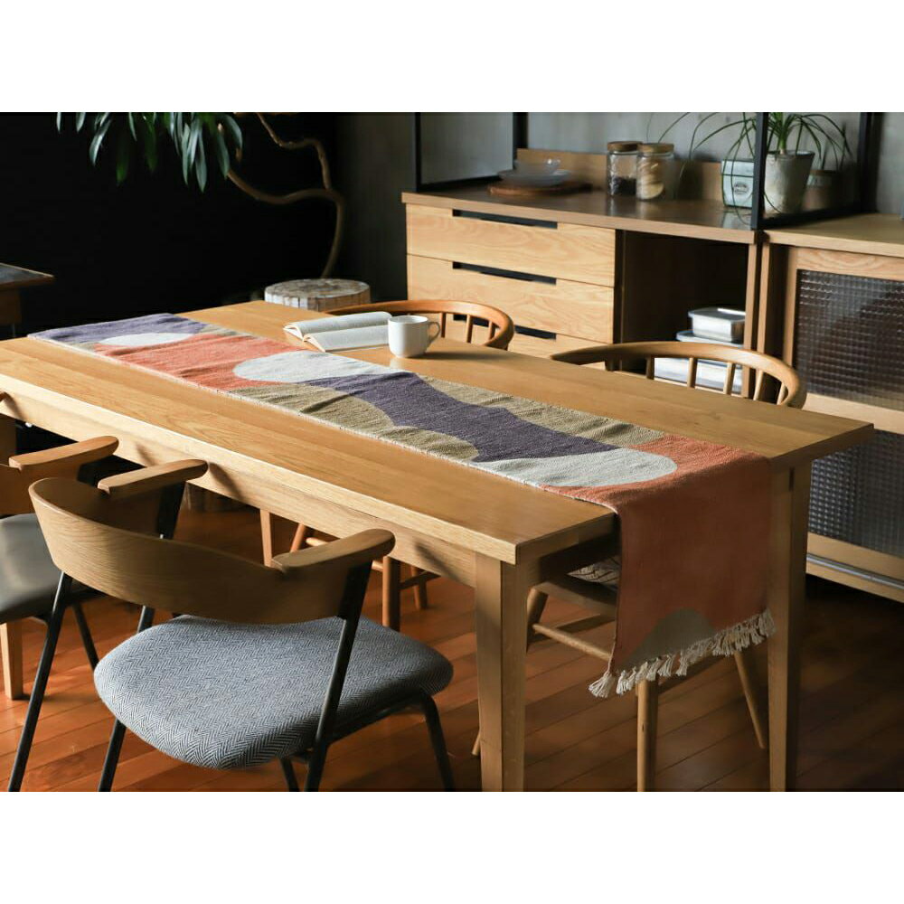 【ポイント2倍！30日0:00〜1月3日23:59まで】【公式】アデペシュ テーブルランナー おしゃれ テーブルクロス コットン テーブルマット テーブルセンター センターランナー レストラン ホテル パーティー 結婚式 モンシュマン テーブルランナー mon chemin