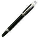 MONTBLANC 25600モンブランスターウォーカー レジンライン 万年筆14金ロジウムペン先 M（中字）ブラック×プラチナ　※取寄品