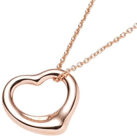 樂天商城 - Tiffany&Co. 60018442ELSA PERETTI K18RGOPEN HEART PENDANT 16mmティファニー エルサ・ペレッティ オープンハート ペンダント 18金 ローズゴールドTiffany 純正BOX＆ホワイトリボンジュエリーボックス・ショップバッグ