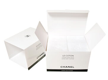 CHANEL LE COTONシャネル コットンロゴ入りオーガニックコットン 100枚入オリジナルショップバッグ&リボン※ラッピング不可