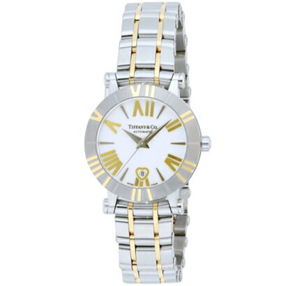 Tiffany Z1300.68.16A20A00Aティファニー Atlas レディース腕時計ホワイト×シルバー