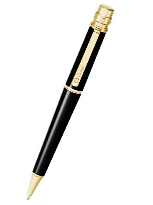 カルティエ ボールペン CARTIER OP000131SANTOS DE CARTIERBALLPOINT PENサントス ドゥ カルティエ ボールペンLM・コンポジットゴールド フィニッシュブラック×シルバー×ゴールド