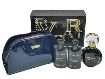 BVLGARI GOLDEA THE ROMAN NIGHT POACH SETブルガリ ゴルデア ローマン ナイト ポーチセットゴルデア ローマン ナイト EDP 75mlSPシャワージェル 75mlボディローション 75mlブルガリ 特製ネイビー化粧ポーチ