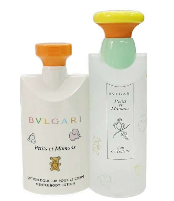 BVLGARI PETITS MAMANS POACH SETブルガリ プチママン ポーチ3点セットプチママン オードトワレ 100mlSP×1プチママン ボディローション 75ml×1プチママン うさちゃん化粧ポーチ×1ファスナー式 ホワイト×マルチ