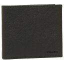 プラダ 財布（メンズ） PRADA 2MO738-053-F0002SAFFIANO PORTAFOGLIOプラダ 二折財布型押レザー ブラック