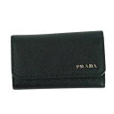 PRADA 2MC122-QTD-F0002SAFFIANO CORNER NEROプラダ カードケースブラック×シルバー