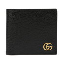 GUCCI 428725-DJ20T-1000 GG MARMONTグッチ 二折小銭財布 GGマーモントカーフスキンレザー ブラック×アンティークゴールド