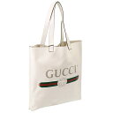 グッチ トートバッグ レディース GUCCI 572768-0Y2AT-8820グッチ プリント レザートートバッグヴィンテージ ロゴ プリントテクスチャードレザーオフホワイト×グレー×グリーン×レッド