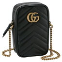 GUCCI 598597-DTDCT-1000GG MARMONTグッチ GG マーモントショルダーバッグカーフスキンレザーブラック×アンティークゴールド※取寄品(4)