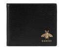 グッチ 革財布 メンズ GUCCI 522915-DJ20T-1000グッチ アニマリエ レザー コインウォレット二折小銭財布 カーフスキンレザーブラック×アンティークゴールド