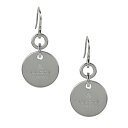 GUCCI 151391-J8400-8106SILVER PIERCE MADE IN ITALY グッチ サークルプレートドロップタイプ ピアス レディースイタリア製 スターリングシルバー(銀製品)GUCCI純正BOX・保護袋・コントロールカード