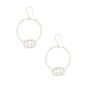 GUCCI 223322-J8400-8106SILVER PIERCE MADE IN ITALY グッチ インターロッキング Gピアス レディースイタリア製 スターリングシルバー(銀製品)GUCCI純正BOX・保護袋・コントロールカード
