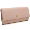 GUCCI 456116-CAO0G-5909 PETITE MARMONTグッチ プチ マーモント 長財布カーフスキンレザー ライトピンク×ゴールド