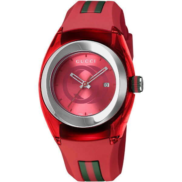 GUCCI YA137303 SYNC RED WATCHグッチ シンク