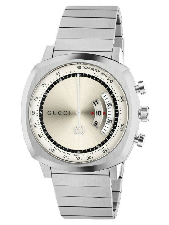 GUCCI YA157302 GRIP WATCH610033 I1600 1108グッチ グリップ ユニセックス腕時計 スイス製 RONDAクォーツ ステンレススティールシルバー ※取寄品
