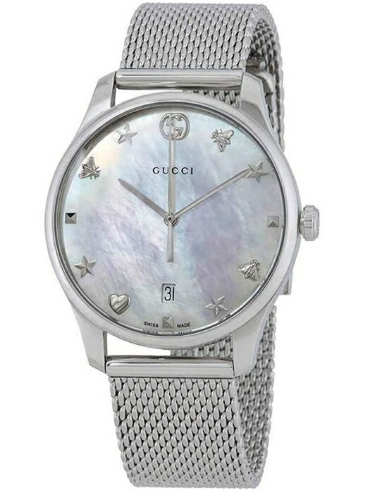 GUCCI YA1264040 G-TIMELESS WATCHMATHER OF PEARL 