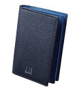 dunhill 18F2470CA410 CADOGANダンヒル カドガン カードケース 名刺入フルグレインカーフレザーネイビー×ブルー