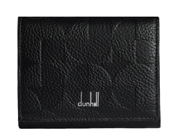 ダンヒル dunhill 22R2025ER001ダンヒル ベルグレイブオプティカル コインパースボックス型 小銭入 スナップボタンフルグレインカーフレザーブラック×シルバー