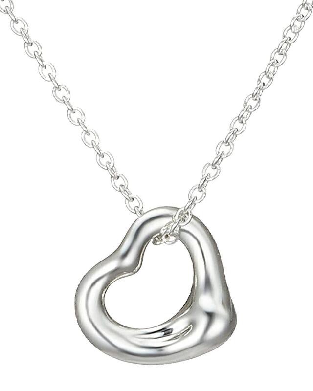 シルバー ペンダント Tiffany&Co. 25152336ELSA PERETTIOPEN HEART PENDANT 11mmティファニー エルサ・ペレッティ オープンハート ペンダント STERLING SILVERスターリングシルバーTiffany 純正BOX＆ホワイトリボン巾着保護袋・ショップバッグ