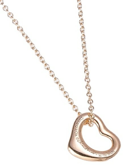 ハート ペンダント Tiffany&Co. 27053939 K18RGELSA PERETTIOPEN HEART PENDANT MINIティファニー エルサ・ペレッティ オープンハート ペンダント ミニ18金ローズゴールドTiffany 純正BOX＆ホワイトリボン巾着保護袋・ショップバッグ