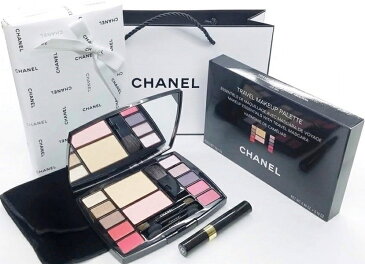 CHANEL TRAVEL MAKEUP PALETTE“HARMONIE DE CAMELIAS”シャネル トラベル メイクアップ パレットハーモニー ドゥ カメリアミラー付パレット・ミニマスカラ・専用ベロアポーチシャネル ラッピング+ショップバッグ+サンプルアソート10点付