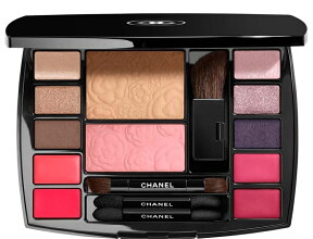 CHANEL TRAVEL MAKEUP PALETTE“HARMONIE DE CAMELIAS”シャネル トラベル メイクアップ パレットハーモニー ドゥ カメリアミラー付パレット・専用べロア調ケースシャネル ショップバッグ+サンプルアソート5点付