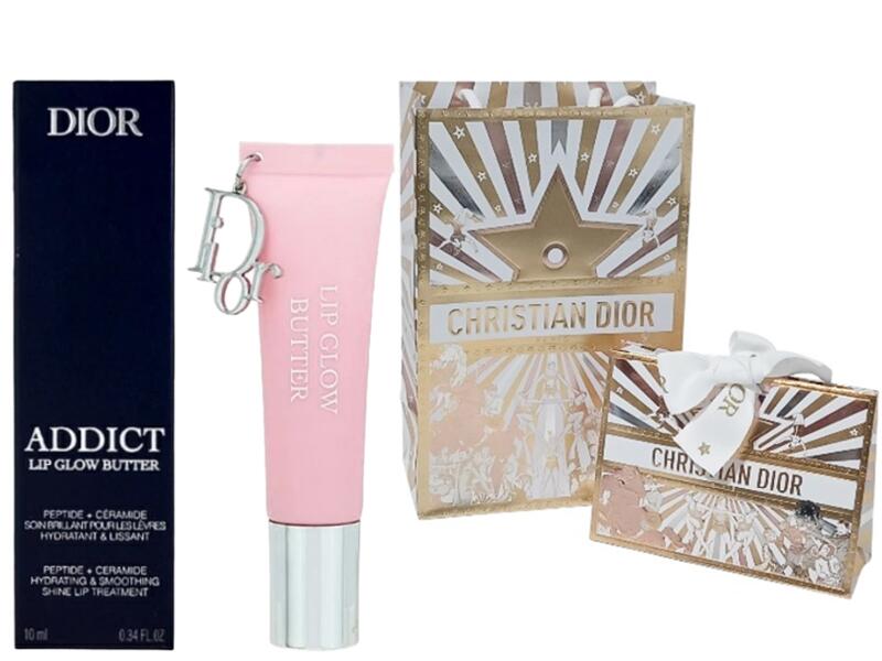 DIOR ADDICT LIP GLOW BUTTERディオール アディクト リップ グロウ バターオブリークロゴ チャーム付10..