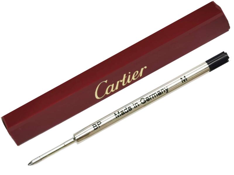Cartier CRMXE0QJ6XBALLPOINT REFILL BLACK Mカルティエ ボールペン リフィル 1本専用替芯 ブラック Mサイズ（黒 中字) Cartier 純正BOX(※プラスチックケース付属無し)