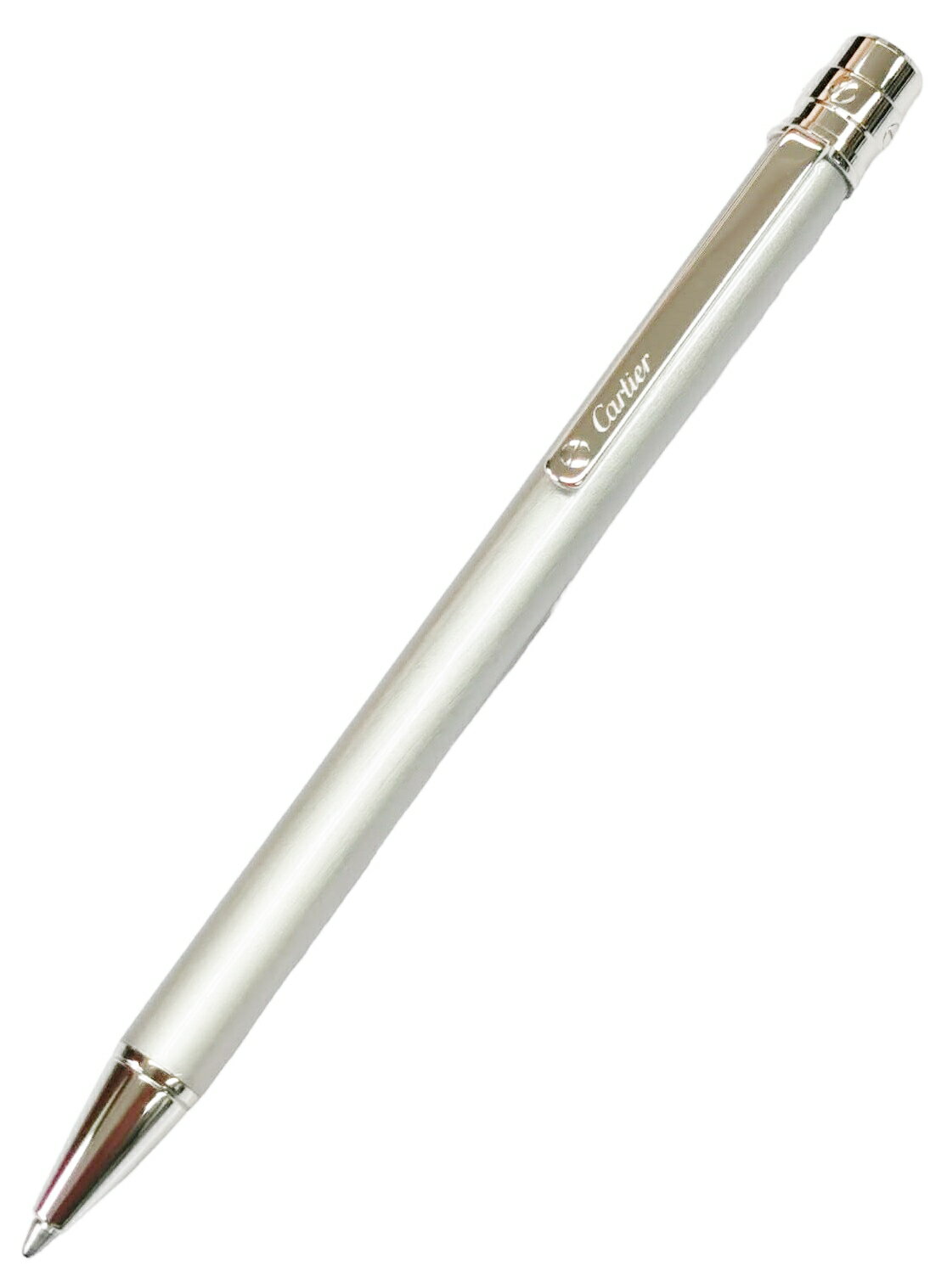 CARTIER ST150191（OP000144） SANTOS DE CARTIER BALLPOINT PENサントス ドゥ カルティエ ボールペンスティールカラー ラッカーパラジウム フィニッシュ