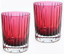 Baccarat 2816192バカラ グラス ペア ハーモニー タンブラーロックグラス ハイボールグラスクリスタルガラスカラー オブ ジョイ レッド10.5c...
