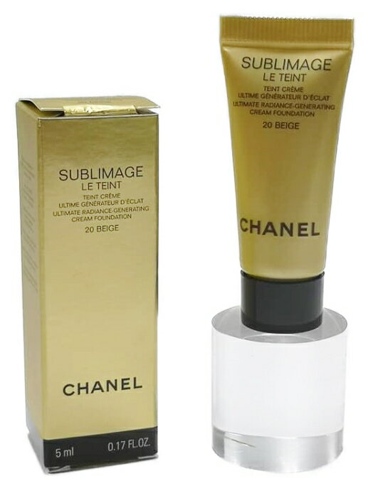 CHANEL SUBLIMAGE LE TEINT 20 BEIGE SAMPLEシャネル サブリマージュ ル タン 20 ベージュクリーム ファンデーション サンプル 5ml×1※ラッピング不可商品※ネコポス配送 (代引・日付/時間指定は有料送料)