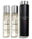 CHANEL ALLURE HOMME SPORTEAU DE TOILETTE 20ml×3 SPRAYシャネル アリュール オム スポーツオードゥトワレット 本体×1 リフィル×2CHANEL ショップバッグ付