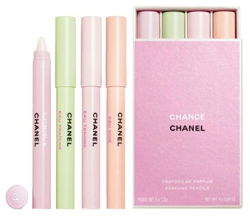 CHANEL CHANCE PERFUME PENCILSシャネル チャンス クレイヨン ドゥ パルファム 4本セットシャネル ラッピング＆リボン・ショップバッグサンプル 5点付 ※画像のサンプル又はアソート5点