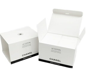 CHANEL LE COTONEXTRA SOFT COTTONシャネル ル コットンエクストラ ソフトコットン 100枚入CCロゴ入 オーガニックコットン CHANEL ダブルパッケージショップバッグ※ラッピング不可・4個単位で1送料