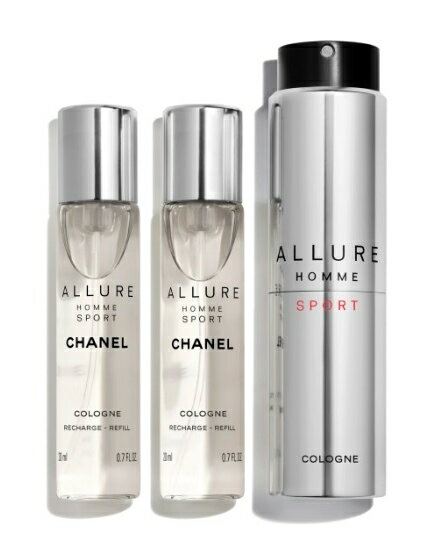 楽天ブランドショップ ア・ドマーニCHANEL ALLURE HOMME SPORTEAU DE TOILETTECOLOGNE TRAVEL SPRAY 20mlx3シャネル アリュール オム スポーツ コローニュオー ドゥ トワレットトラベル スプレーCHANEL ショップバッグ付