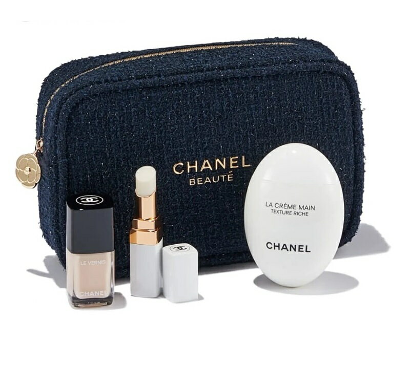 CHANEL 2025 HOLIDAY SETTHE PAMPERINGHAND AND LIP TRIOシャネル リップ アンド ネイル ケア 4点セッ..