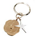 CHANEL 2025 HOLIDAYCAMELIA & STAR CHARMシャネル ロゴチャーム キーリング (社外品)カメリア&スターメタル ゴールド×シルバーCHANEL ショップバッグ※ネコポス配送 (ポスト投函) (代引・日付/時間指定は有料送料)
