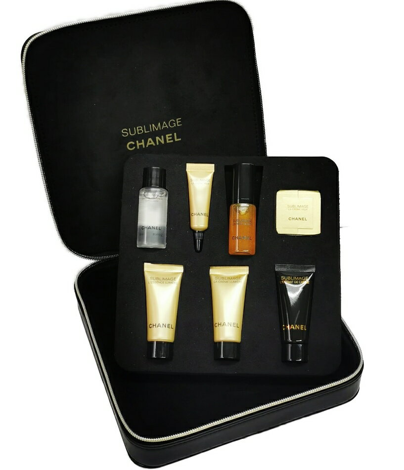 楽天ブランドショップ ア・ドマーニ【アウトレット・非売品・お試し】CHANEL SUBLIMAGEPREMIUM SAMPLE SET シャネル サブリマージュプレミアム サンプル セットサブリマージュ サンプル 18点ロゴ入専用レザー調ケース・BOXシャネル巾着袋・ショップバッグ 取扱説明書