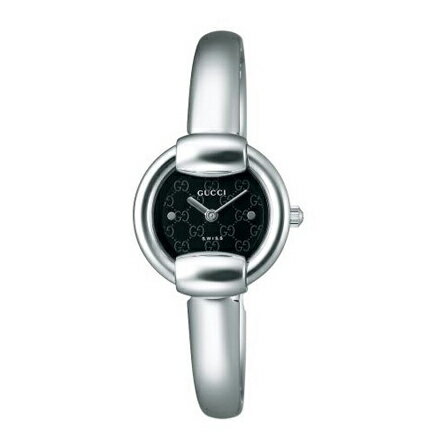 GUCCI YA014511 1400グッチ レディースウォッチクォーツ バングルタイプシルバー×ブラック