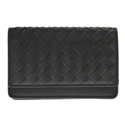 ボッテガヴェネタ 名刺入れ BOTTEGA VENETA 133945-V001U-1000ボッテガヴェネタ 名刺入イントレチャートラムレザー ブラック