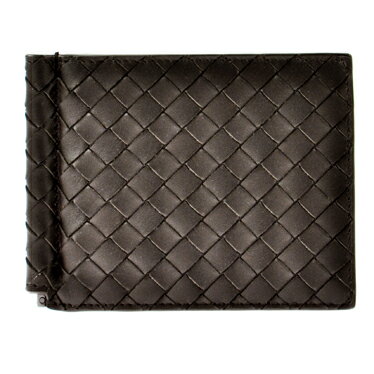 ボッテガヴェネタ マネークリップ BOTTEGA VENETA 123180-V4651-2006ボッテガヴェネタ マネークリップ付二折財布イントレチャートカーフレザー エスプレッソ