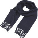 ヴィヴィアンウエストウッド マフラー（レディース） Vivienne Westwood WOOL100% MUFFLERMADE IN ITLY NAVY BLUEヴィヴィアン ウエストウッド ウールマフラー ユニセックス 同色ロゴ刺繍入 ネイビーブルーサイズ 約H180×W30（フリンジ9cm含む）専用ギフトパッケージ ※選択式