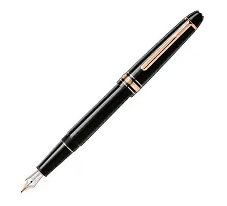 モンブラン 万年筆 MONTBLANC 132484(112675)モンブラン マイスターシュテュックローズゴールドコート クラシック 万年筆 ブラック×ローズゴールド F※取寄品