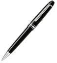 MONTBLANC 132491 114185モンブラン マイスターシュテュックプラチナライン ミッドサイズボールペンブラック×シルバー※取寄品