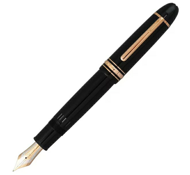 MONTBLANC 132092（112665）モンブラン マイスターシュテュック149 万年筆ペン先 F（細字）ブラック×レッドゴールド※取寄品